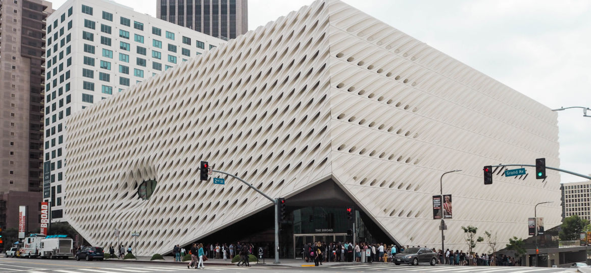 The Broad Museum in Downtown Los Angeles